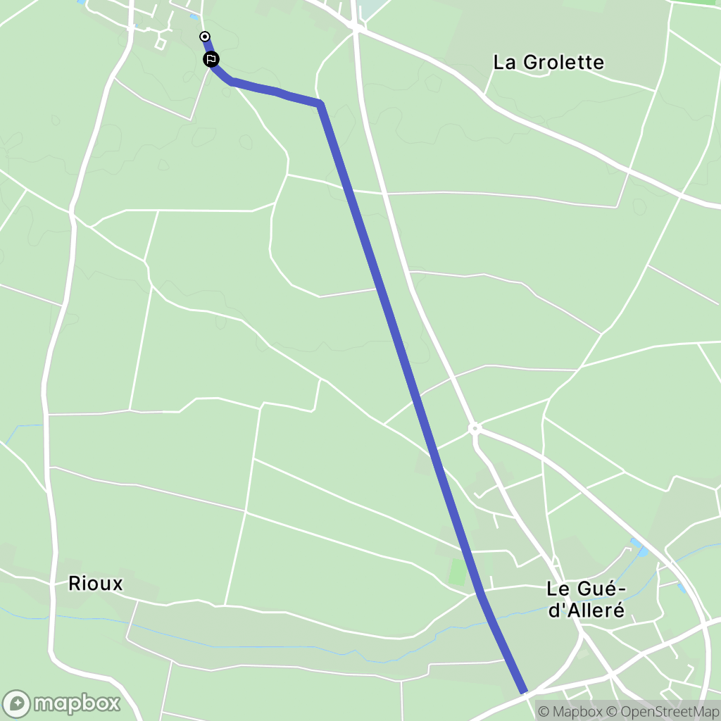 Saint-Sauveur-d'Aunis : carte du parcours de randonnée - France