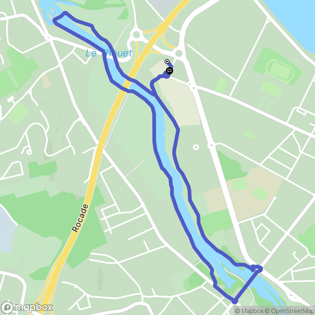 Saumur : carte du parcours de randonnée - France