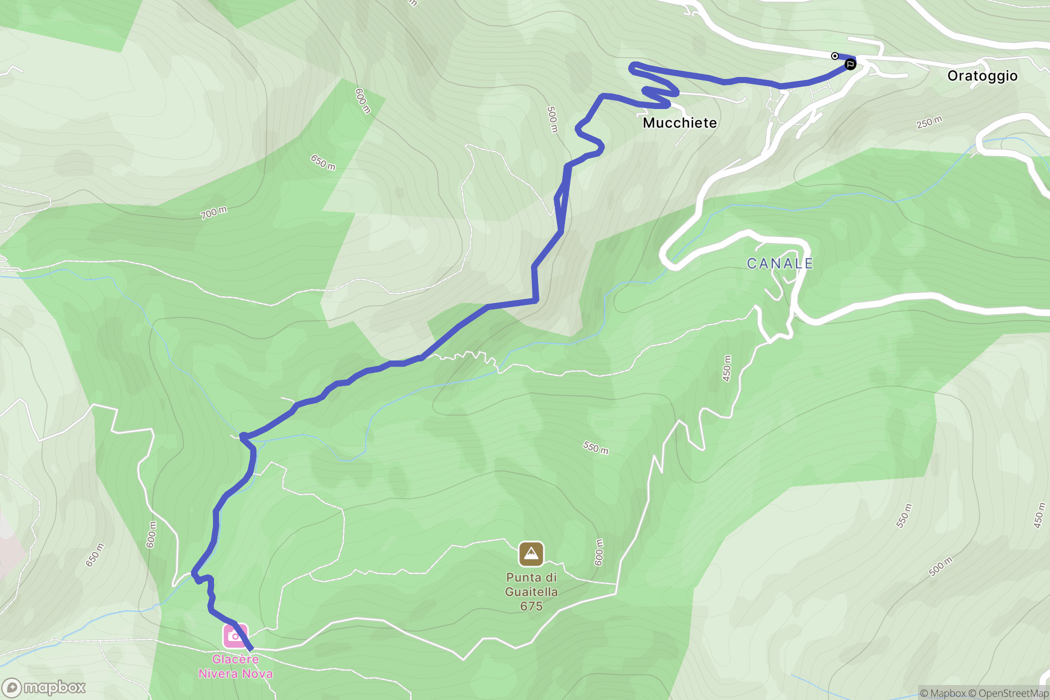 San-Martino-di-Lota : carte du parcours de randonnée - France