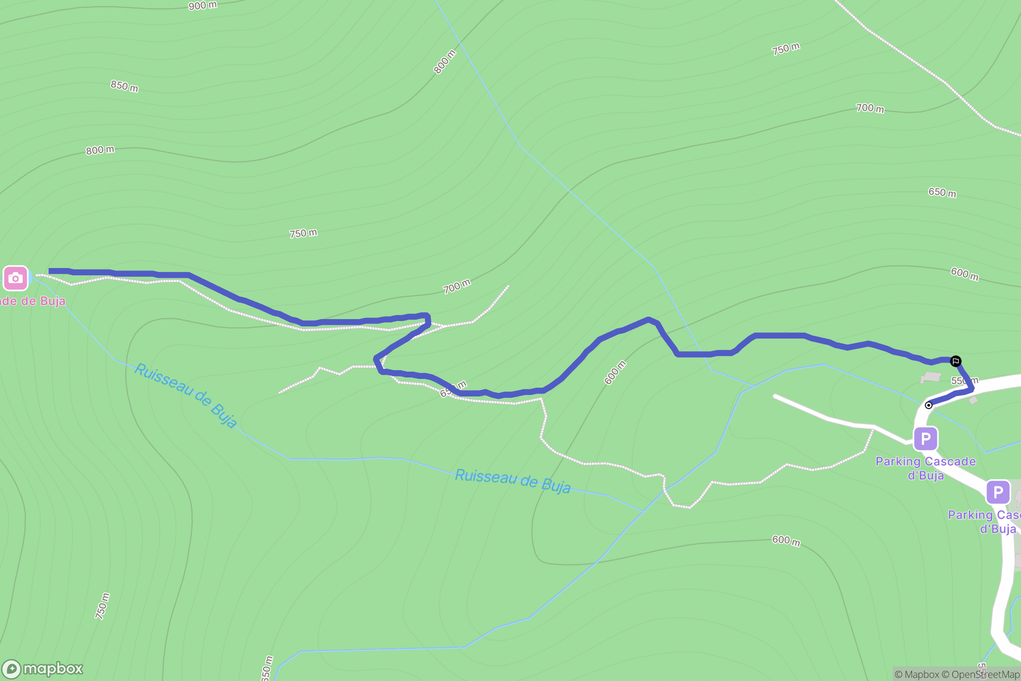 San-Gavino-di-Fiumorbo : carte du parcours de randonnée - France