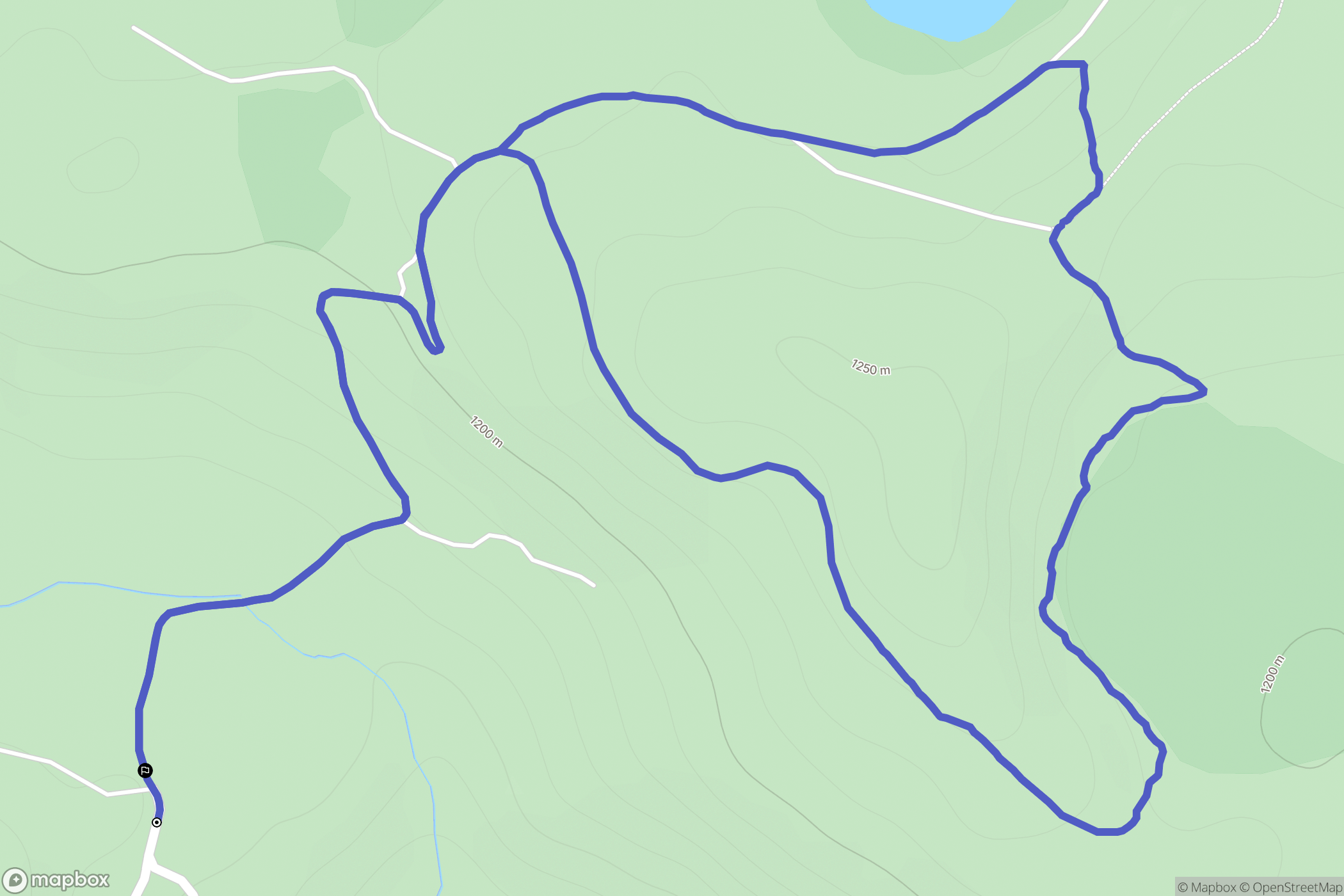 Murat : carte du parcours de randonnée - France