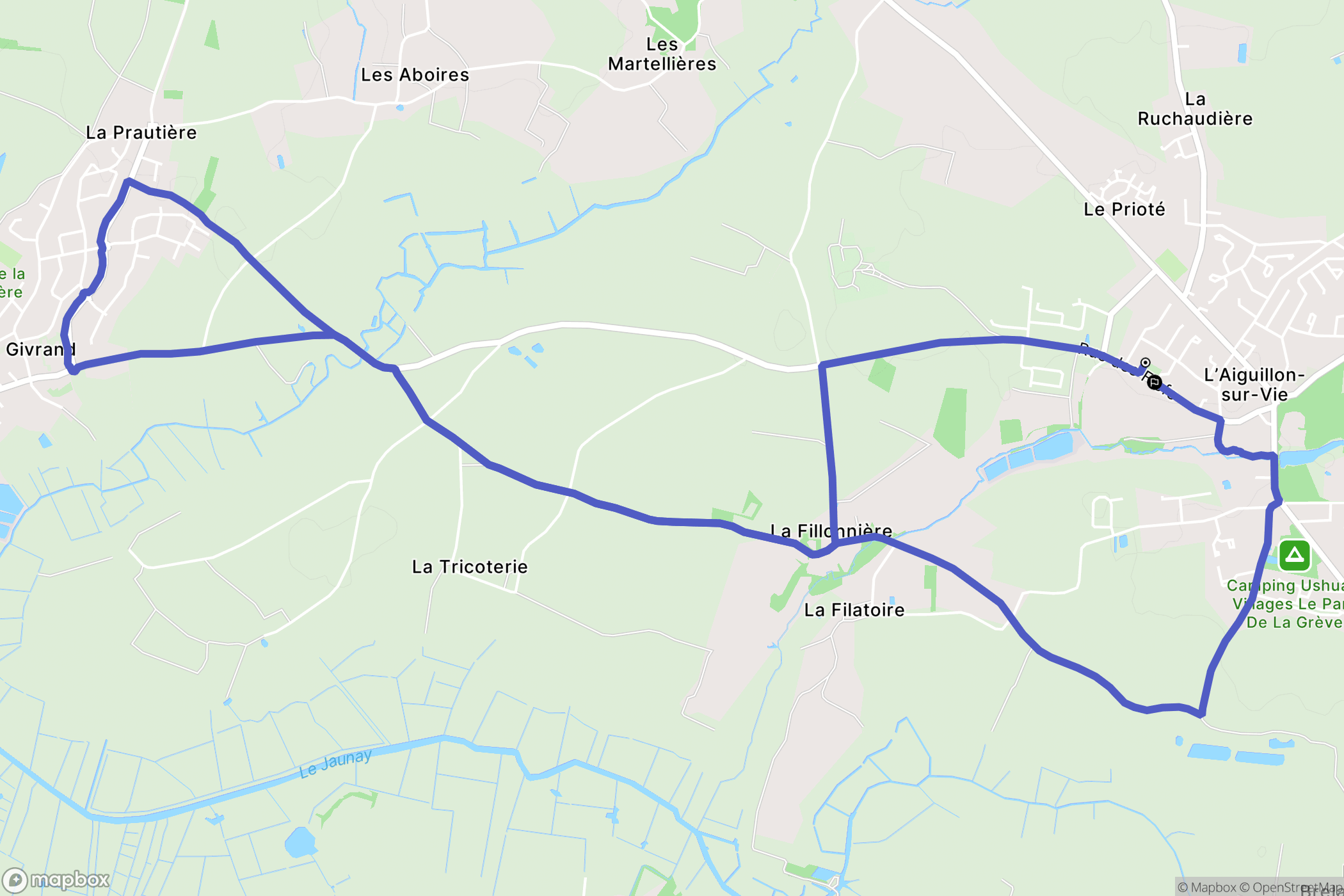 L'Aiguillon-sur-Vie: routekaart voor buitenactiviteiten - France
