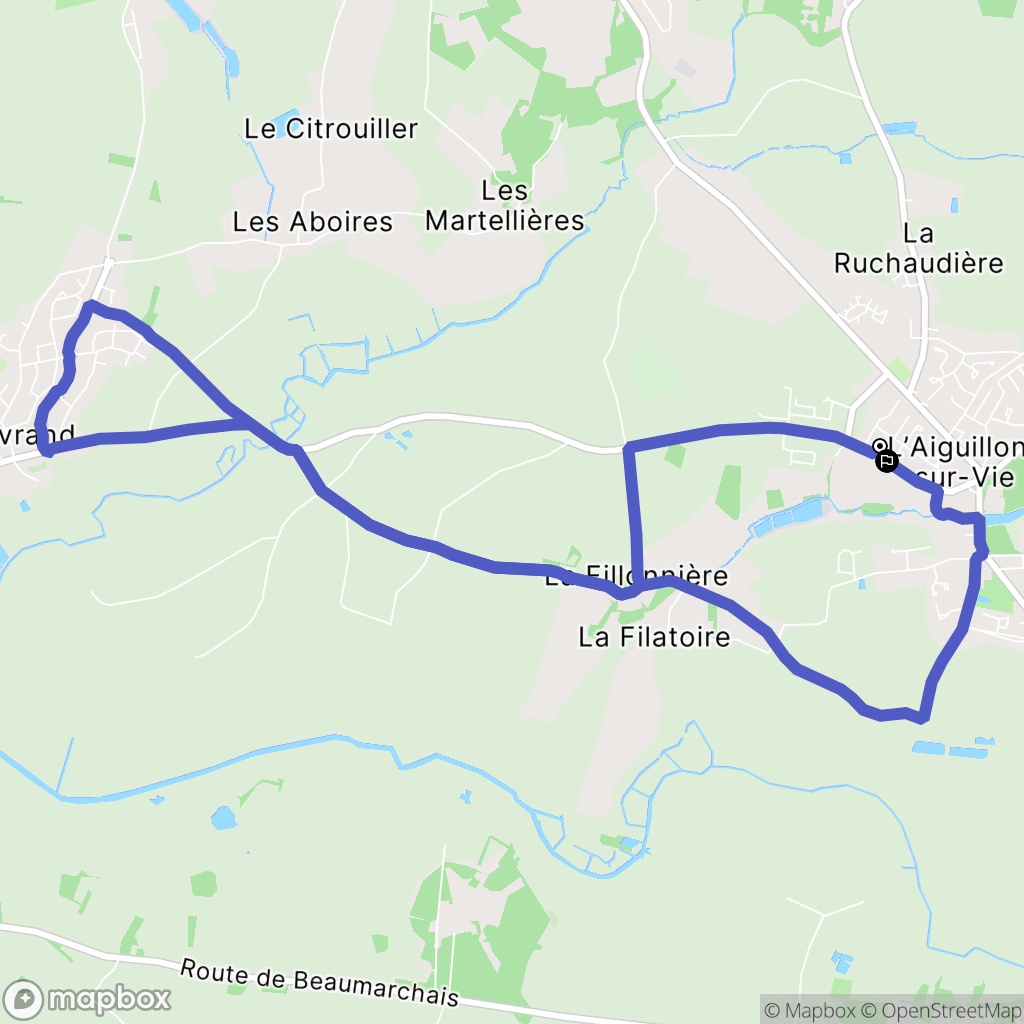 L'Aiguillon-sur-Vie: routekaart voor buitenactiviteiten - France