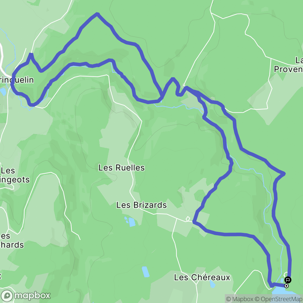 Saint-Agnan : carte du parcours de randonnée - France