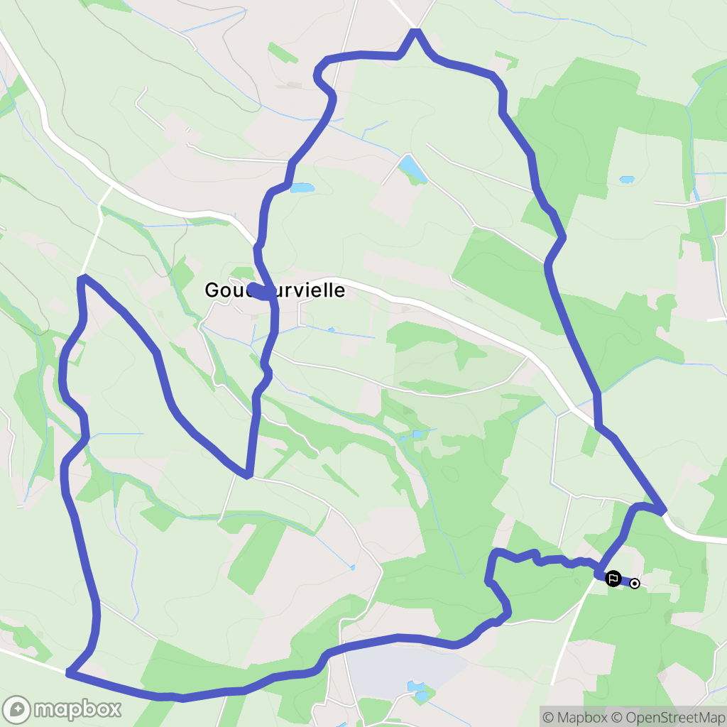 Lias : carte du parcours de randonnée - France