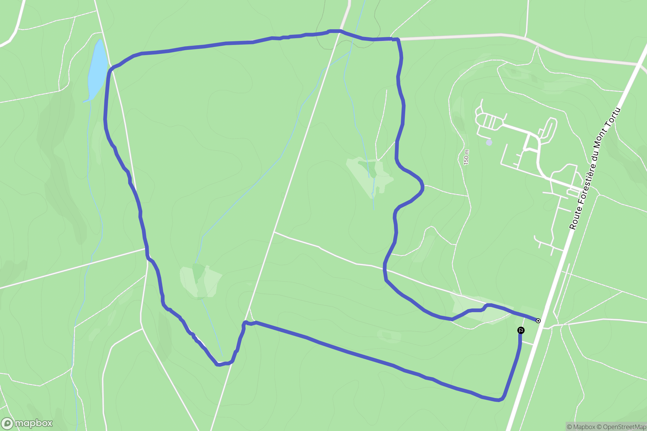 Saint-Gobain : carte du parcours de randonnée - France