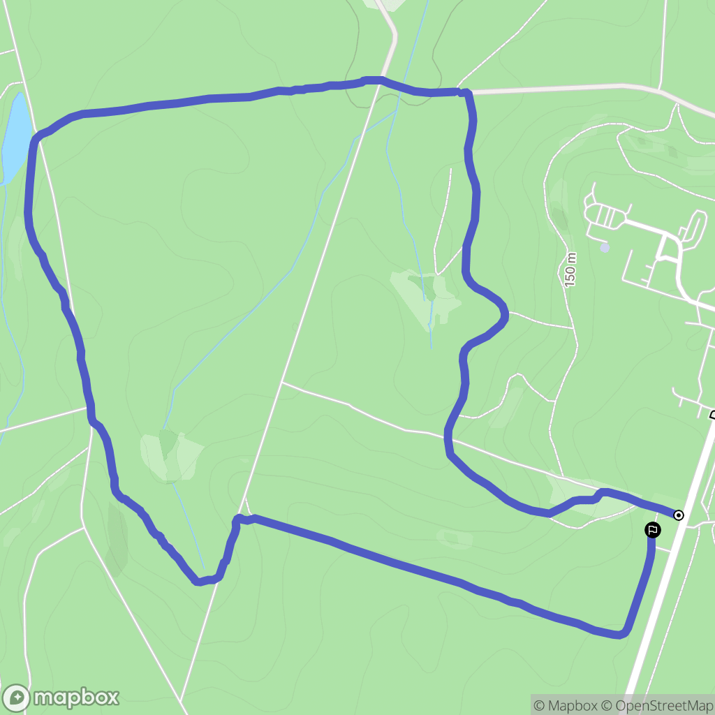 Saint-Gobain : carte du parcours de randonnée - France