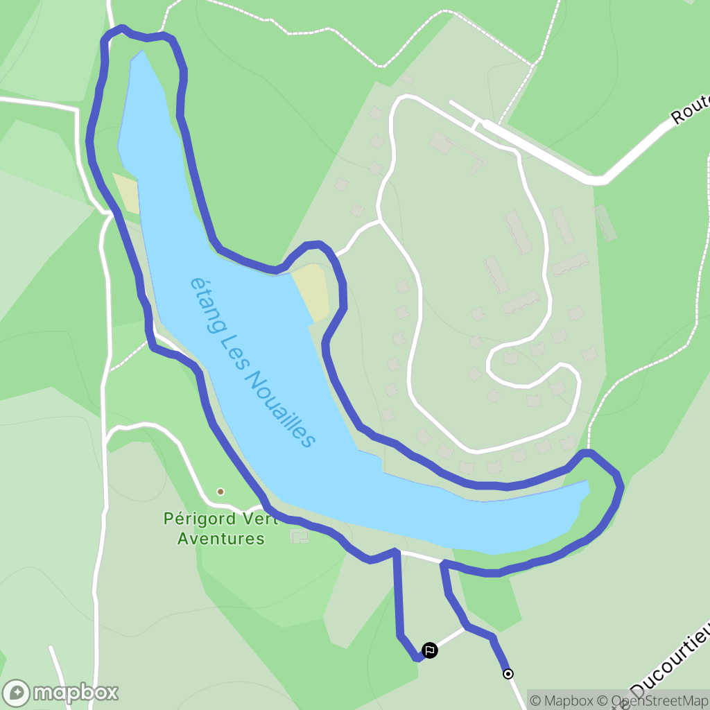 Nontron : carte du parcours de randonnée - France