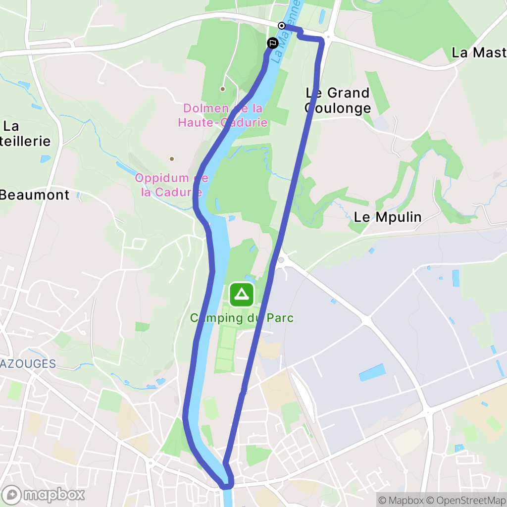 La Roche-Neuville : carte du parcours de randonnée - France