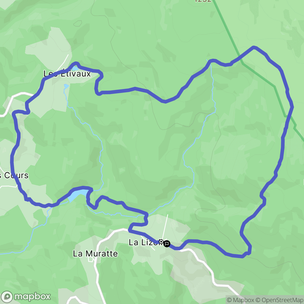 Palladuc : carte du parcours de randonnée - France