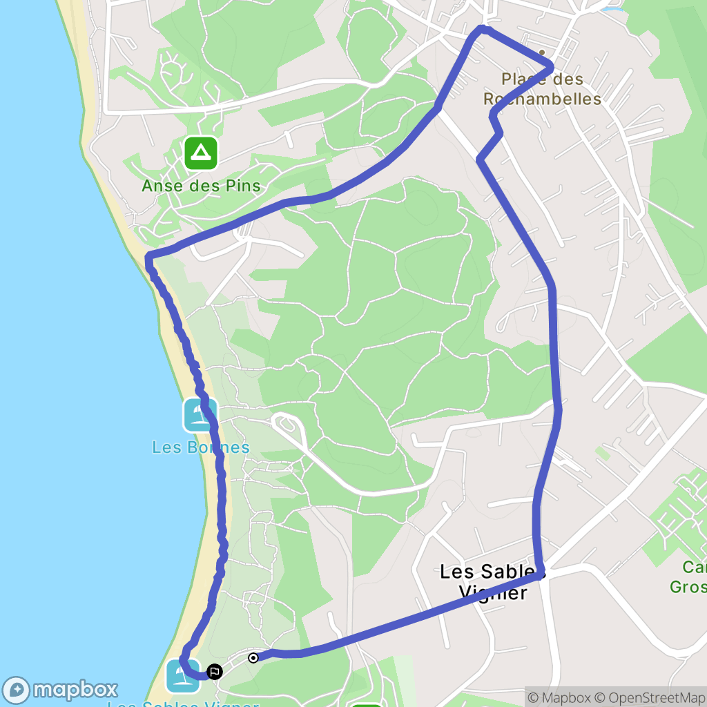 Saint-Georges-d'Oléron : carte du parcours de randonnée - France