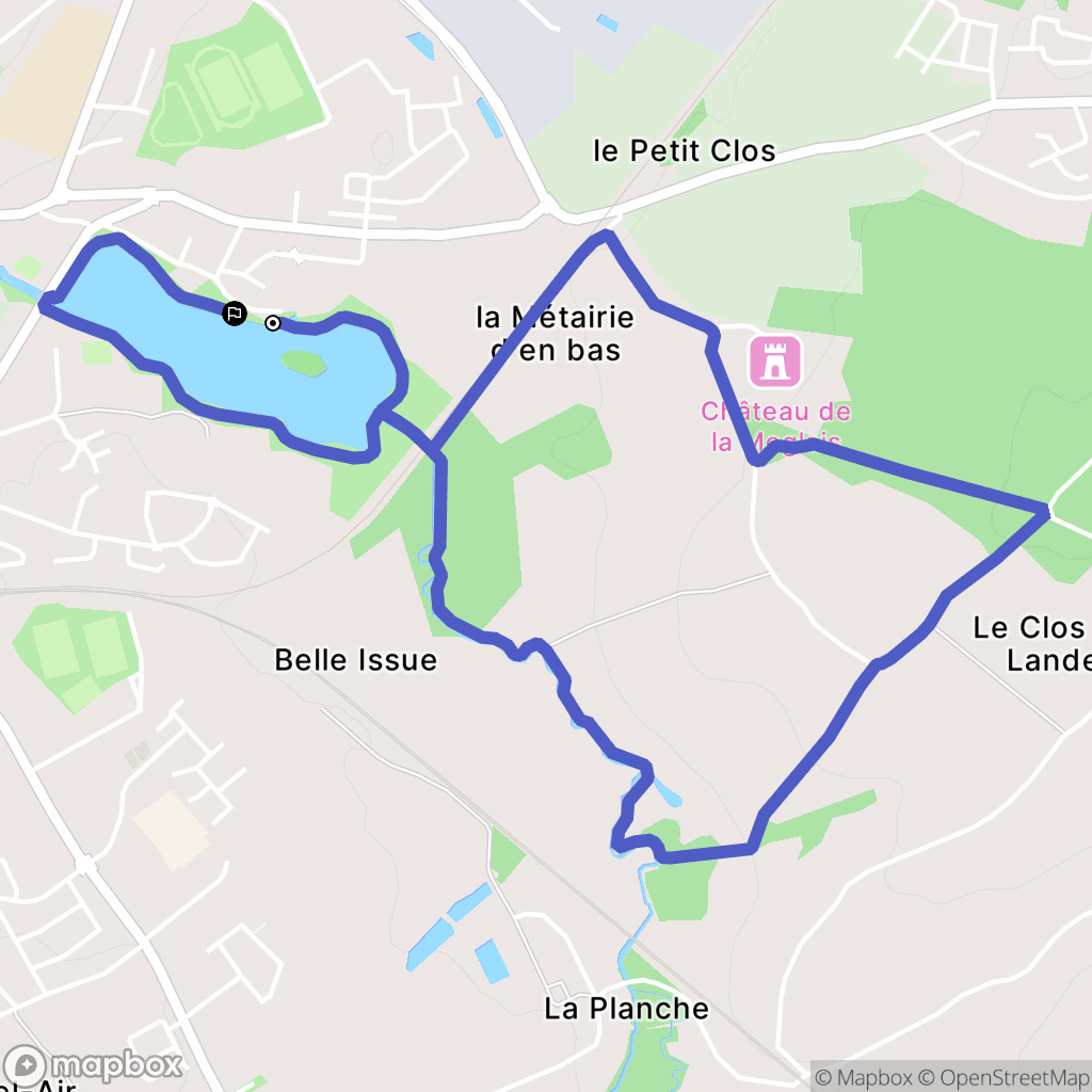 Lamballe-Armor : carte du parcours de randonnée - France