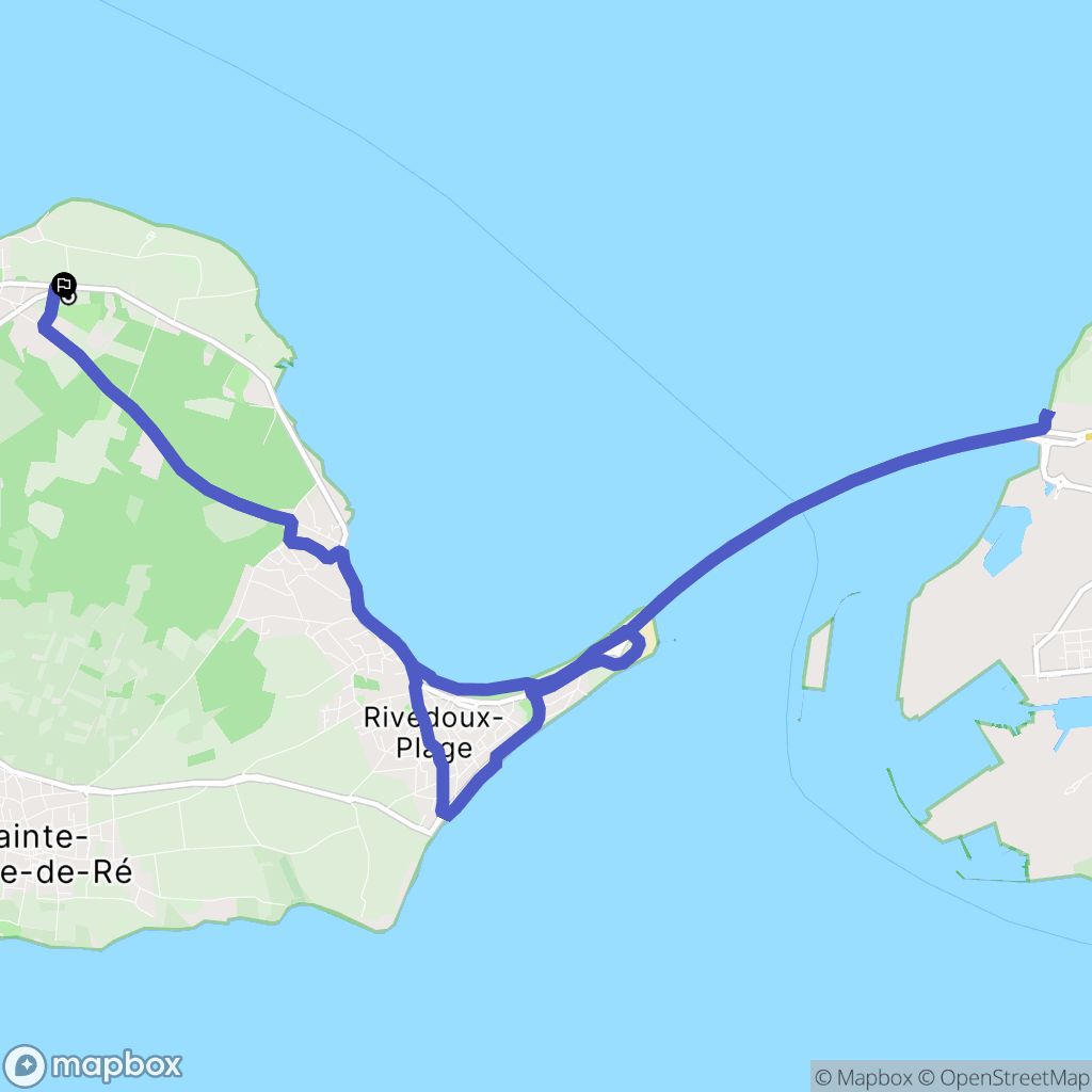 La Flotte : carte du parcours de randonnée - France