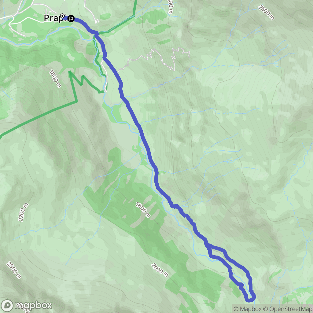 Orcières : carte du parcours de randonnée - France