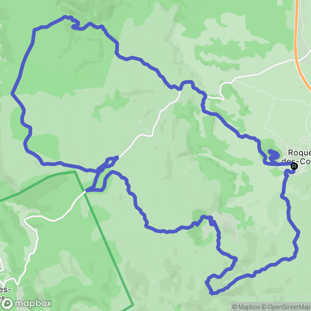 Roquefort-des-Corbières : carte du parcours de randonnée - France