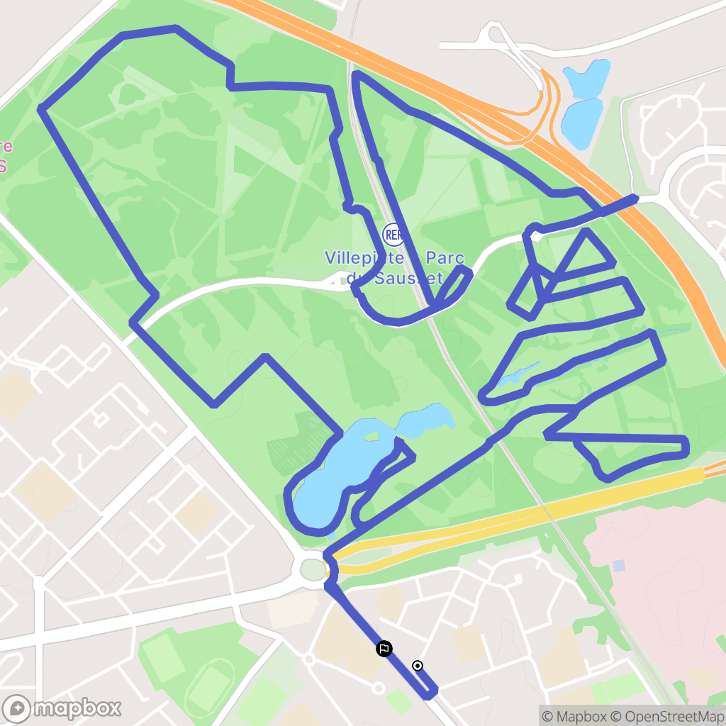 Aulnay-sous-Bois : carte du parcours de randonnée - France