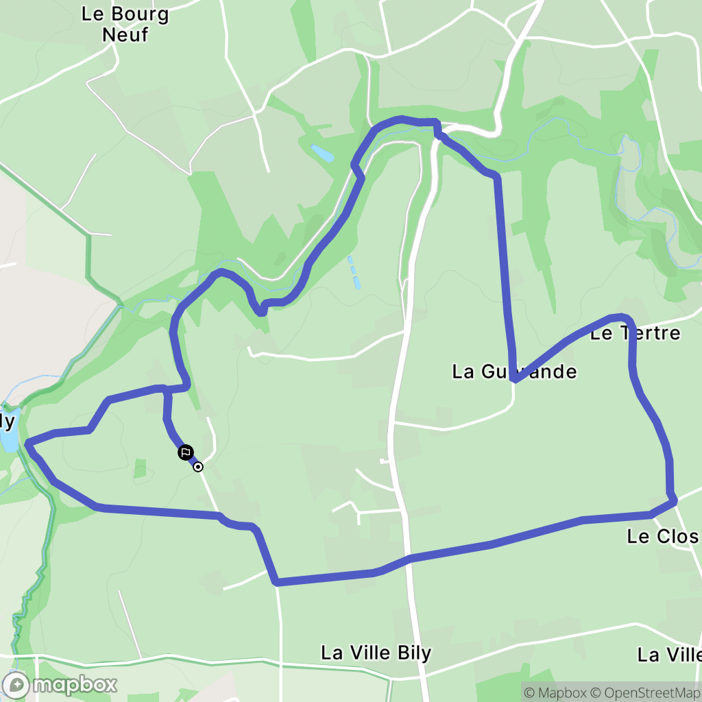Saint-Lormel : carte du parcours de randonnée - France