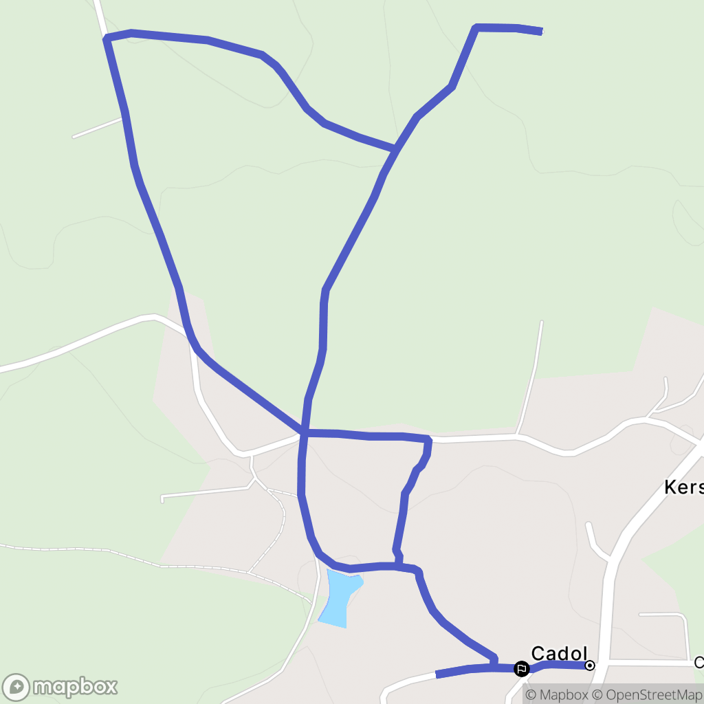 Melgven : carte du parcours de randonnée - France