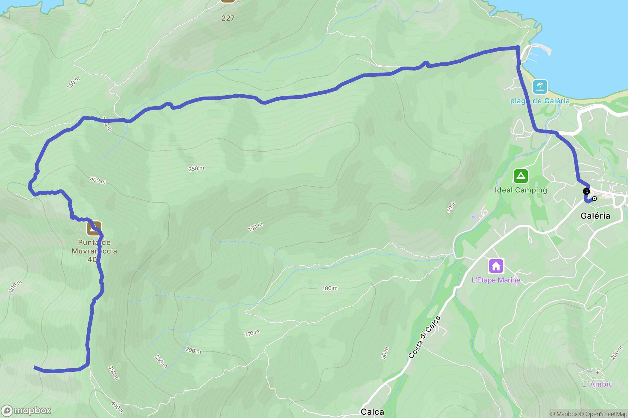 Galéria : carte du parcours de randonnée - France