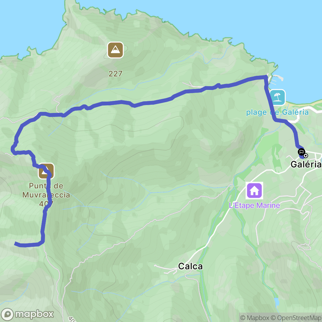 Galéria : carte du parcours de randonnée - France