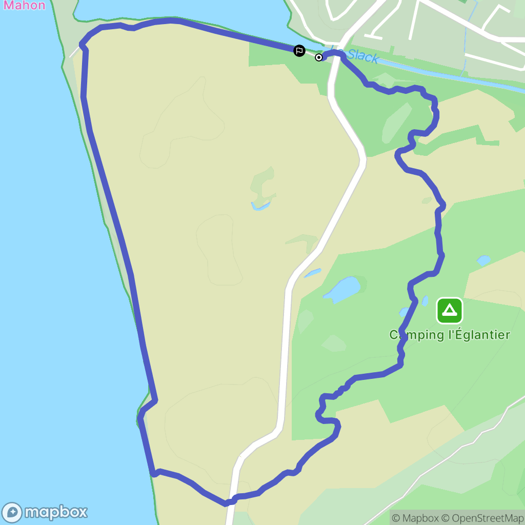 Ambleteuse : carte du parcours de randonnée - France