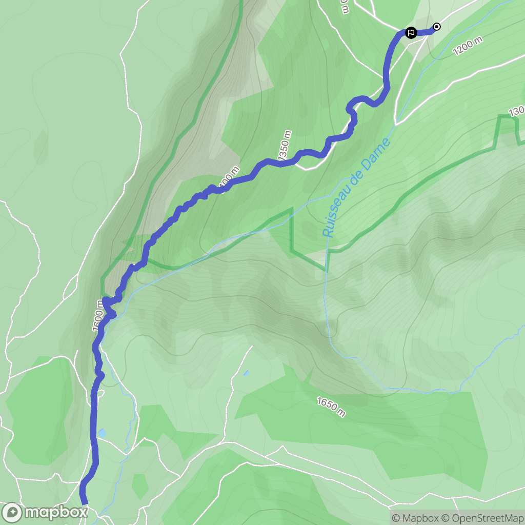 Chichilianne : carte du parcours de randonnée - France