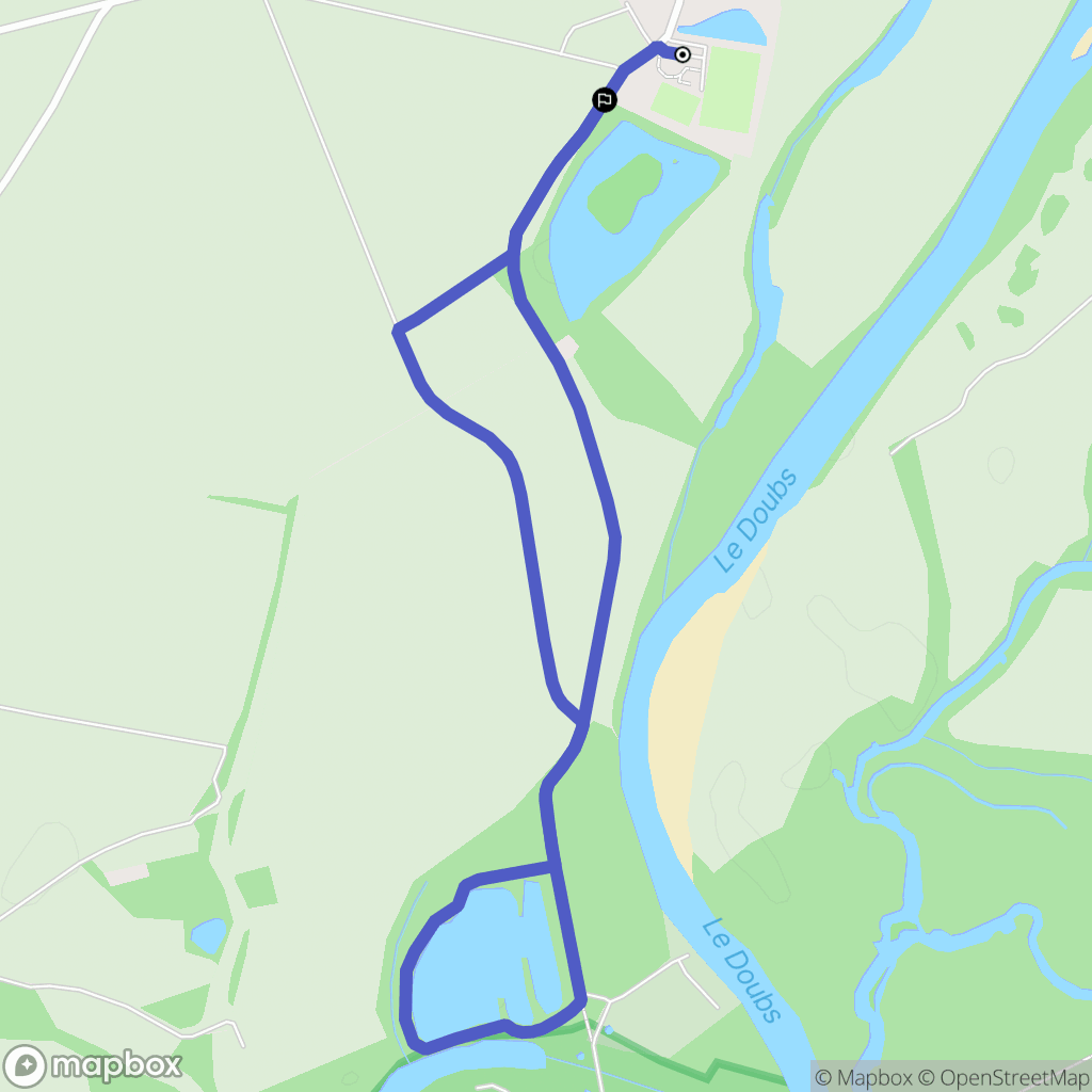 Gevry : carte du parcours de randonnée - France