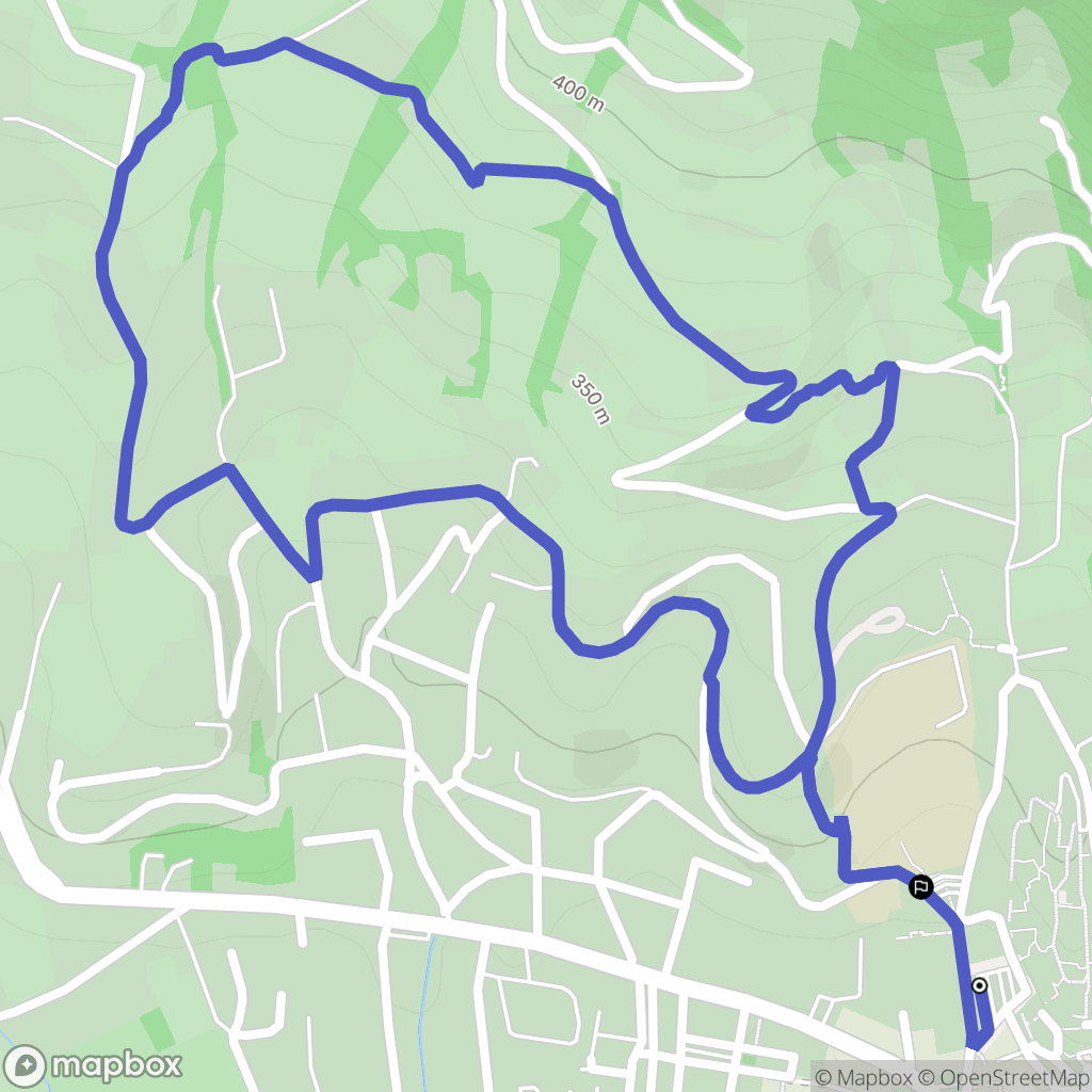 Nyons : carte du parcours de randonnée - France