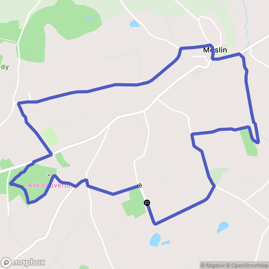 Lamballe-Armor : carte du parcours de randonnée - France