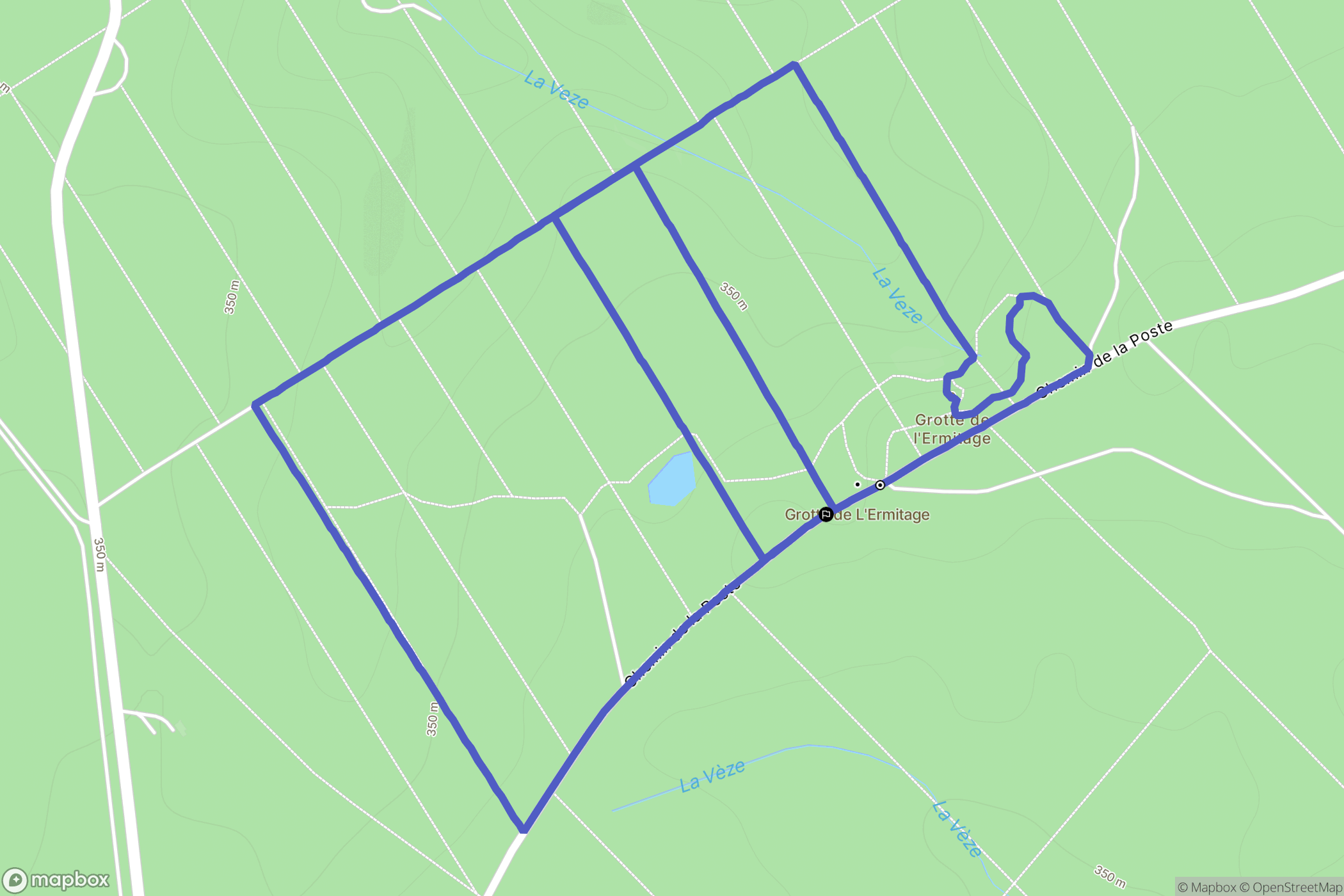 Moissey : carte du parcours de randonnée - France