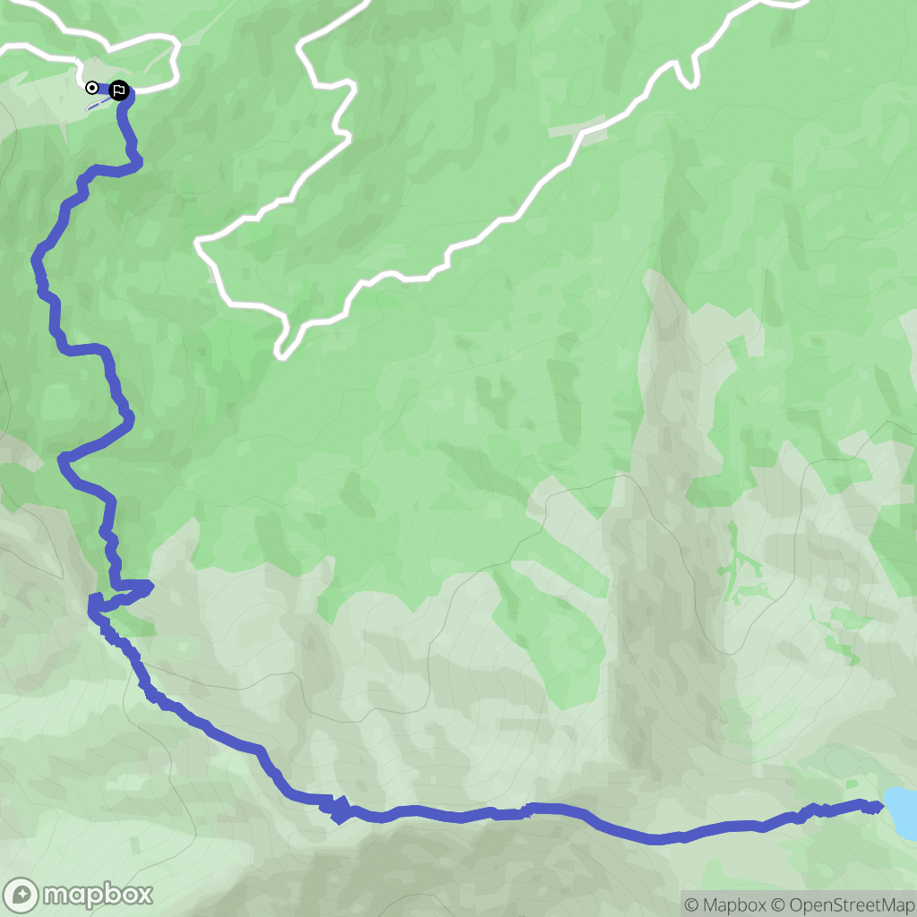 Albertacce : carte du parcours de randonnée - France