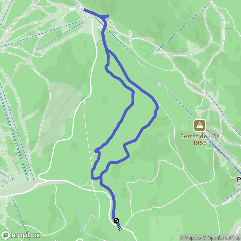 Font-Romeu-Odeillo-Via : carte du parcours de randonnée - France