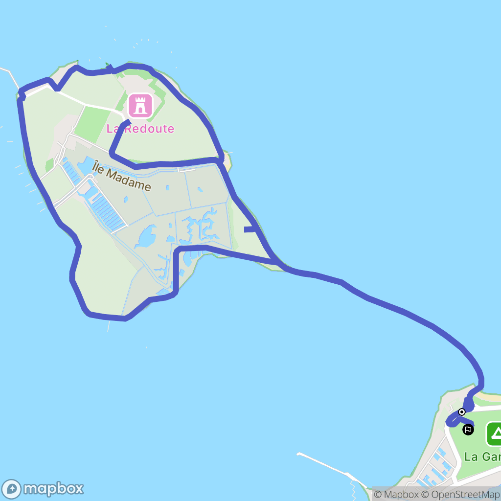 Port-des-Barques : carte du parcours de randonnée - France