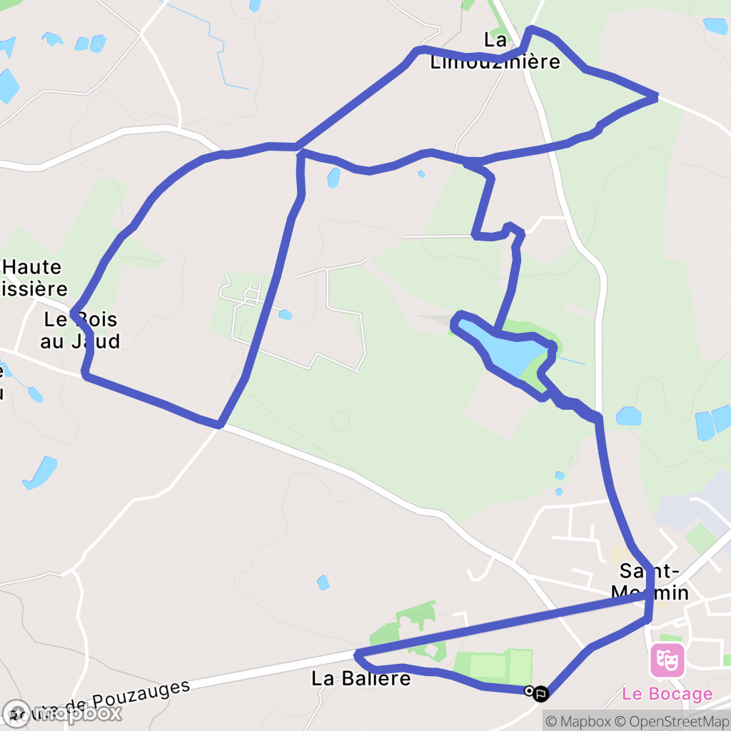 Saint-Mesmin : carte du parcours de randonnée - France