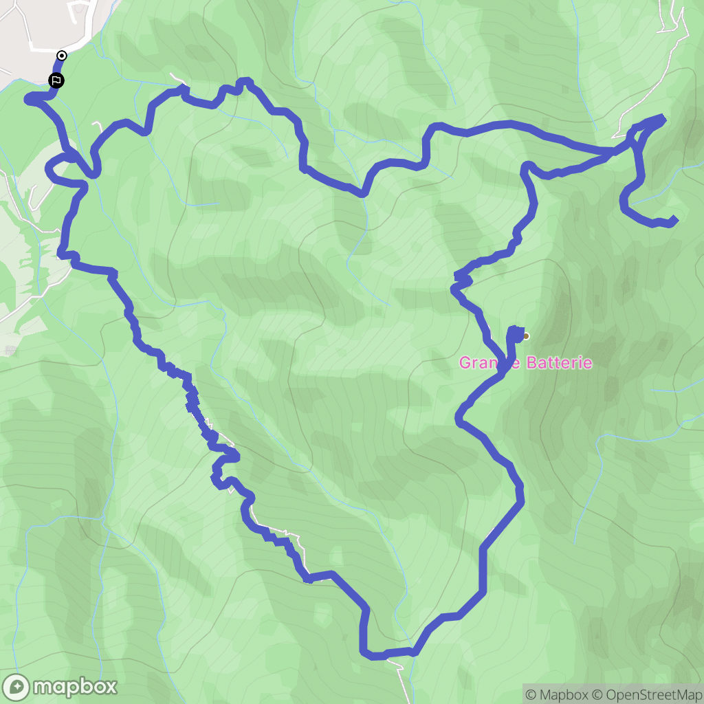 Arles-sur-Tech : carte du parcours de randonnée - France