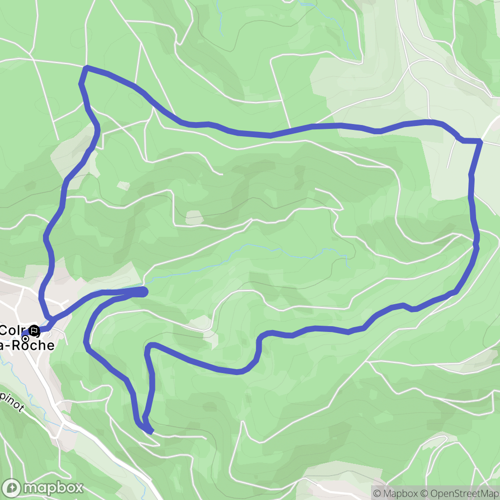 Colroy-la-Roche : carte du parcours de randonnée - France