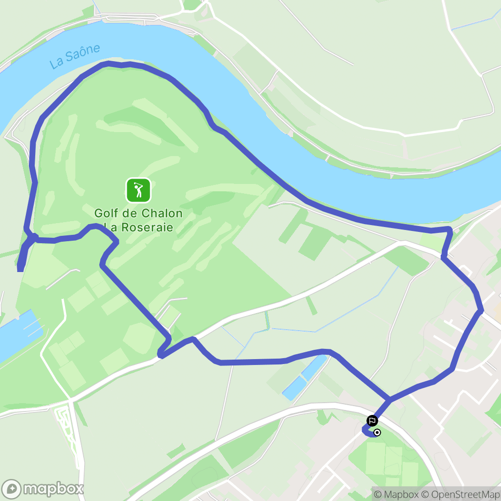 Saint-Marcel : carte du parcours de randonnée - France