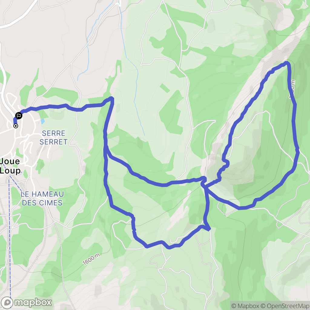 Le Dévoluy : carte du parcours de randonnée - France