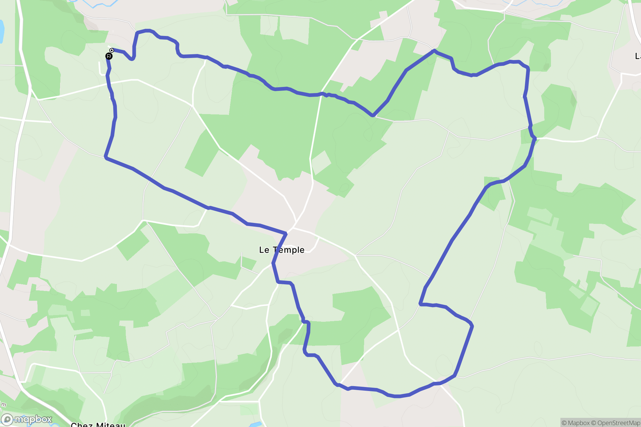 Beaulieu-sur-Sonnette : carte du parcours de randonnée - France