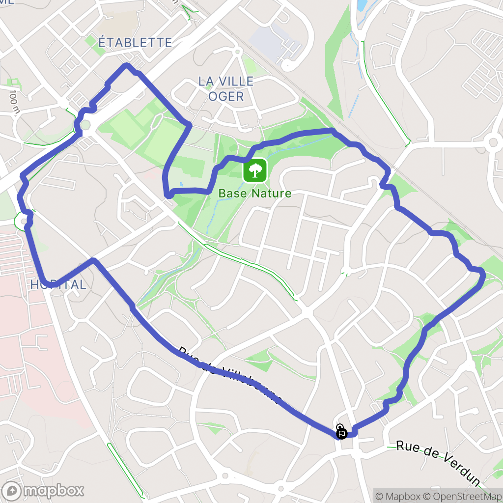 Trégueux : carte du parcours de randonnée - France