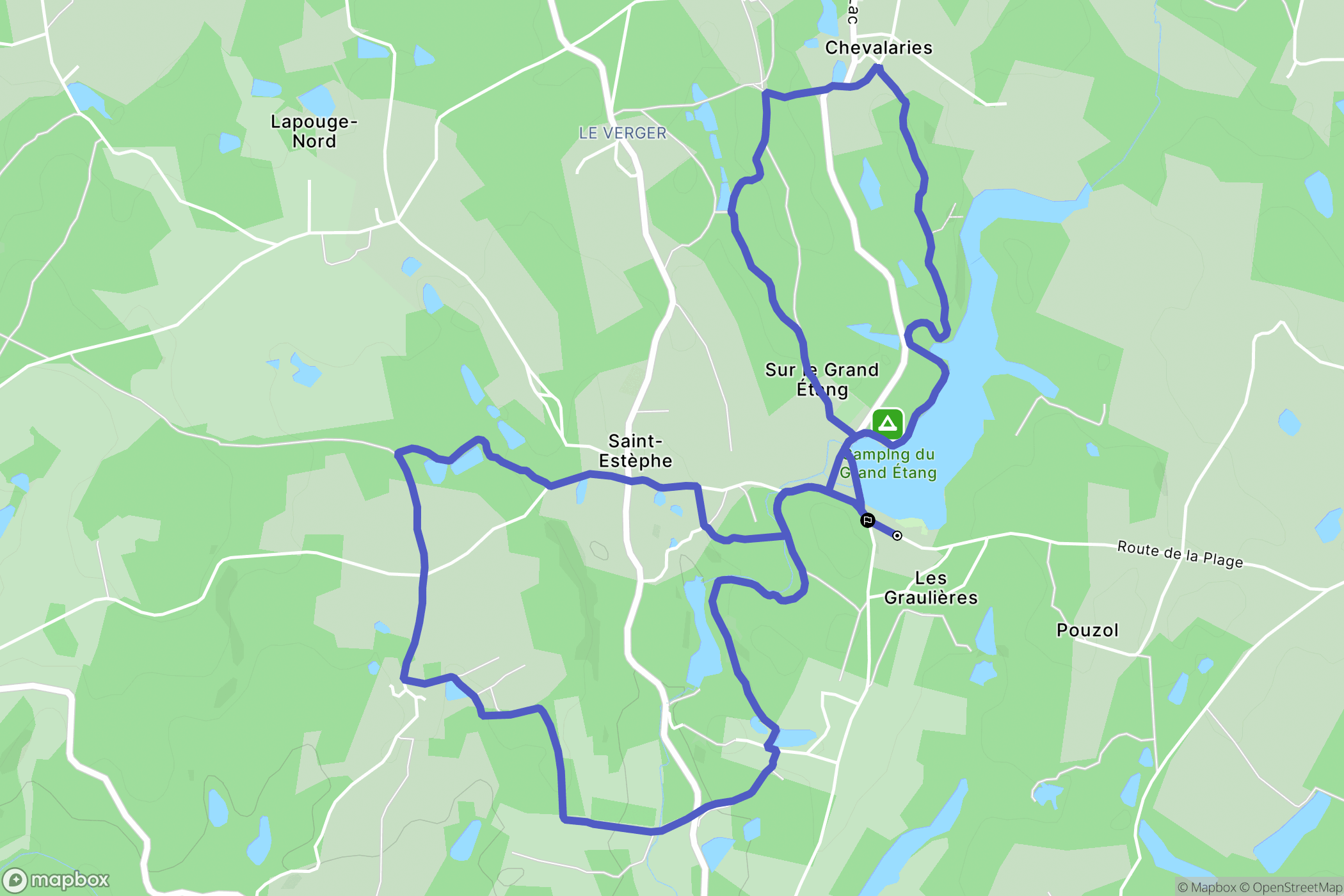 Saint-Estèphe : carte du parcours de randonnée - France