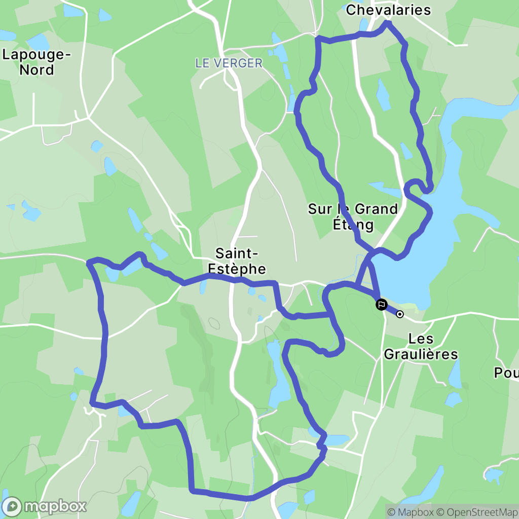 Saint-Estèphe : carte du parcours de randonnée - France