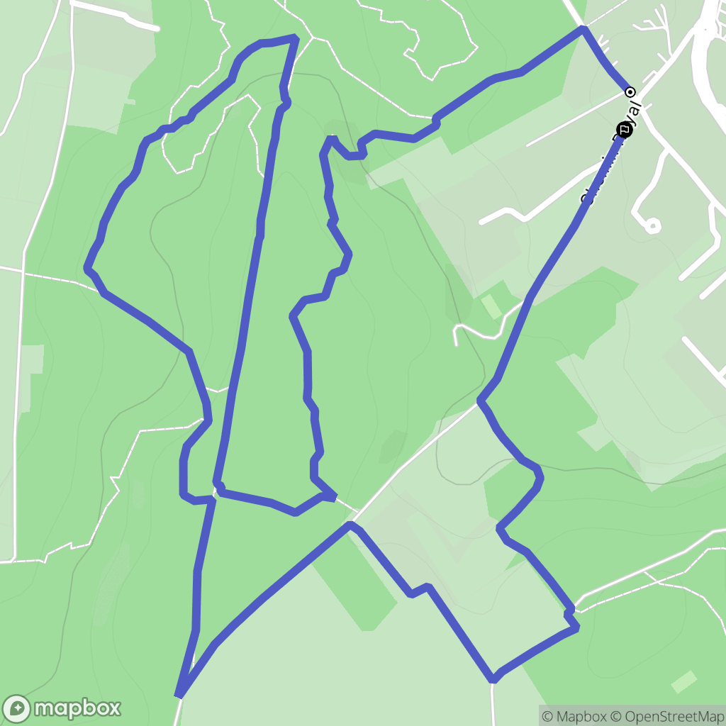 Oncy-sur-École : carte du parcours de randonnée - France