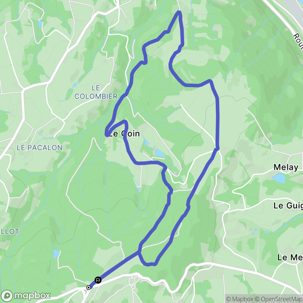 Saint-Romain-en-Gal : carte du parcours de randonnée - France