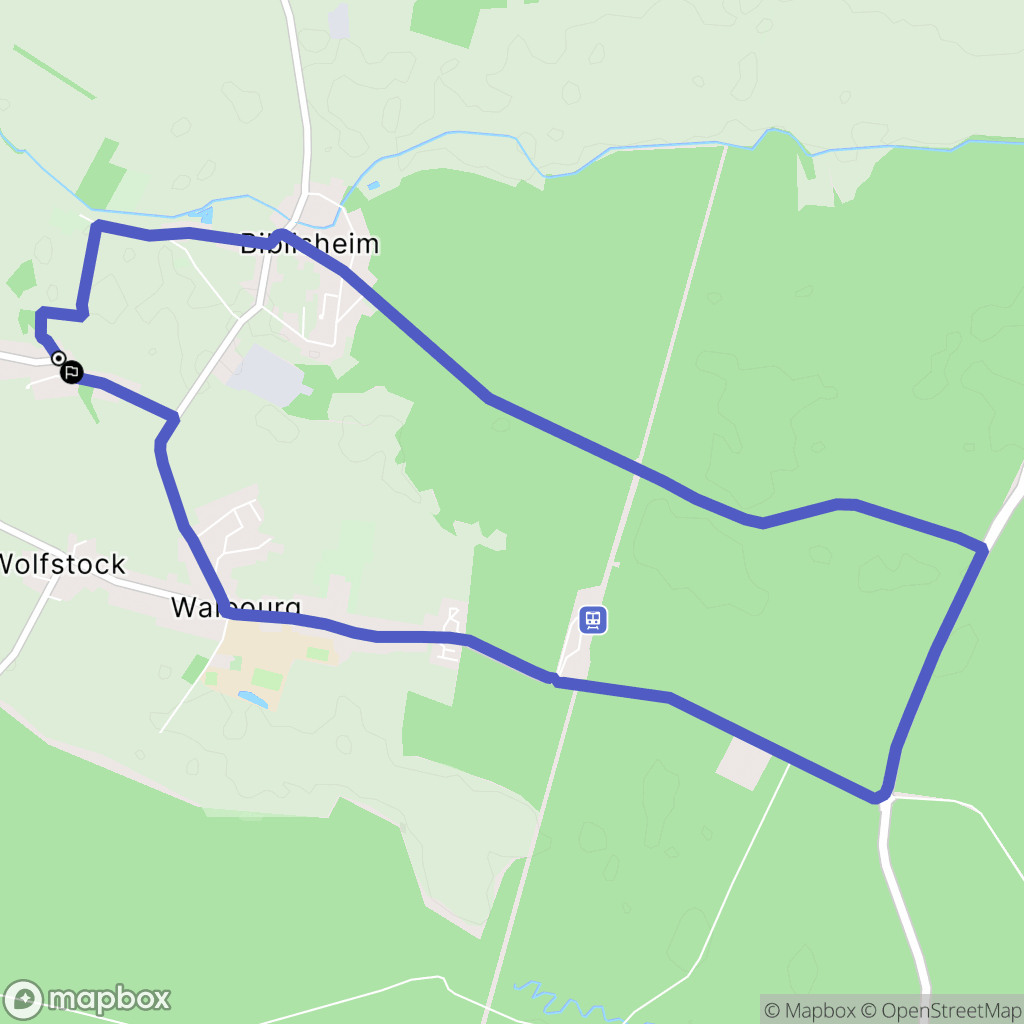 Durrenbach : carte du parcours de randonnée - France