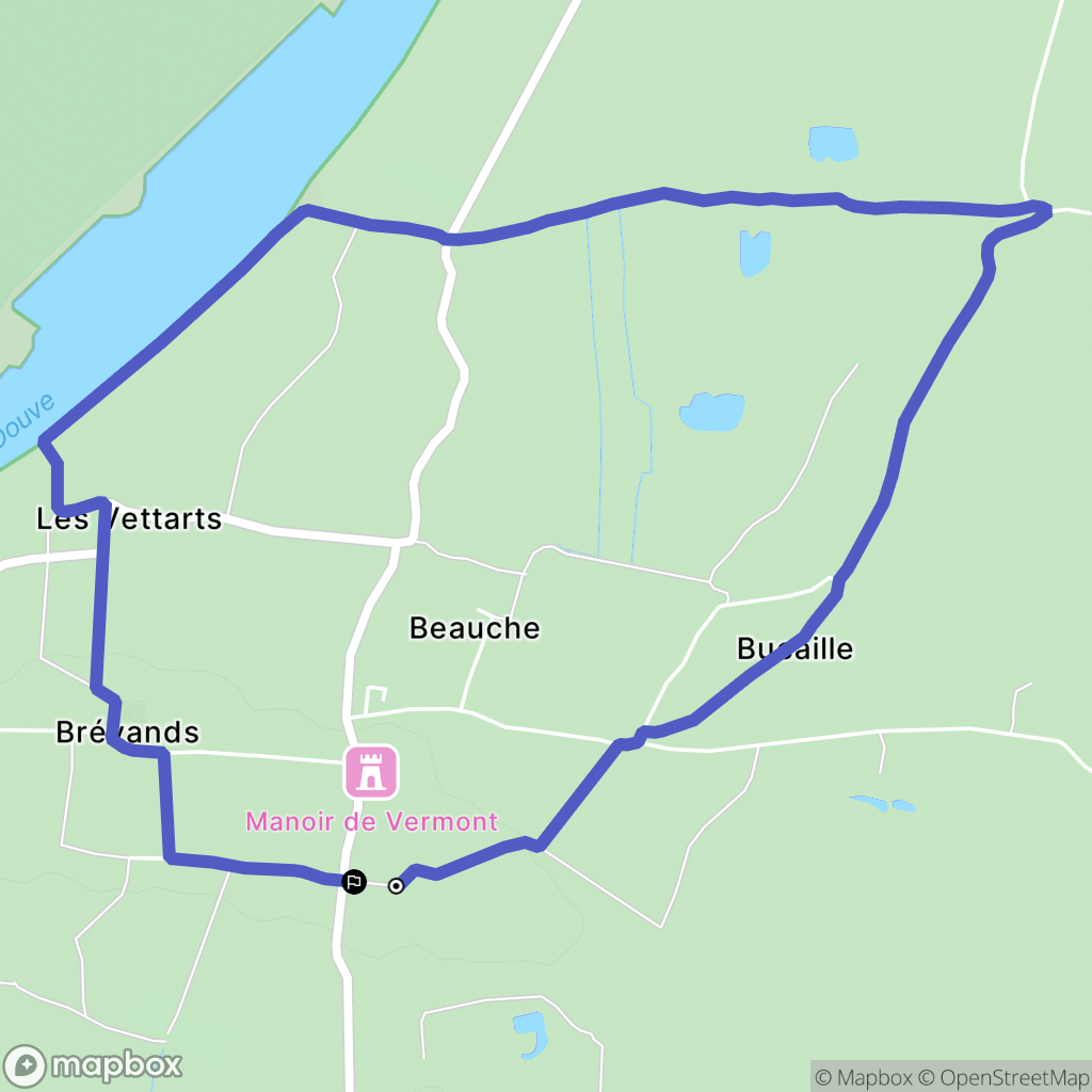 Carentan-les-Marais : carte du parcours de randonnée - France
