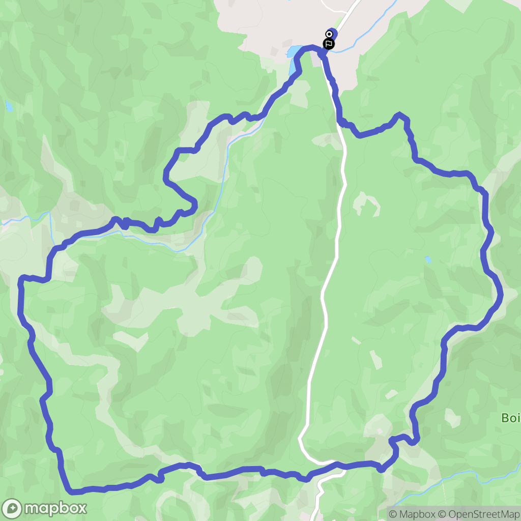 Roquebrune-sur-Argens : carte du parcours de randonnée - France