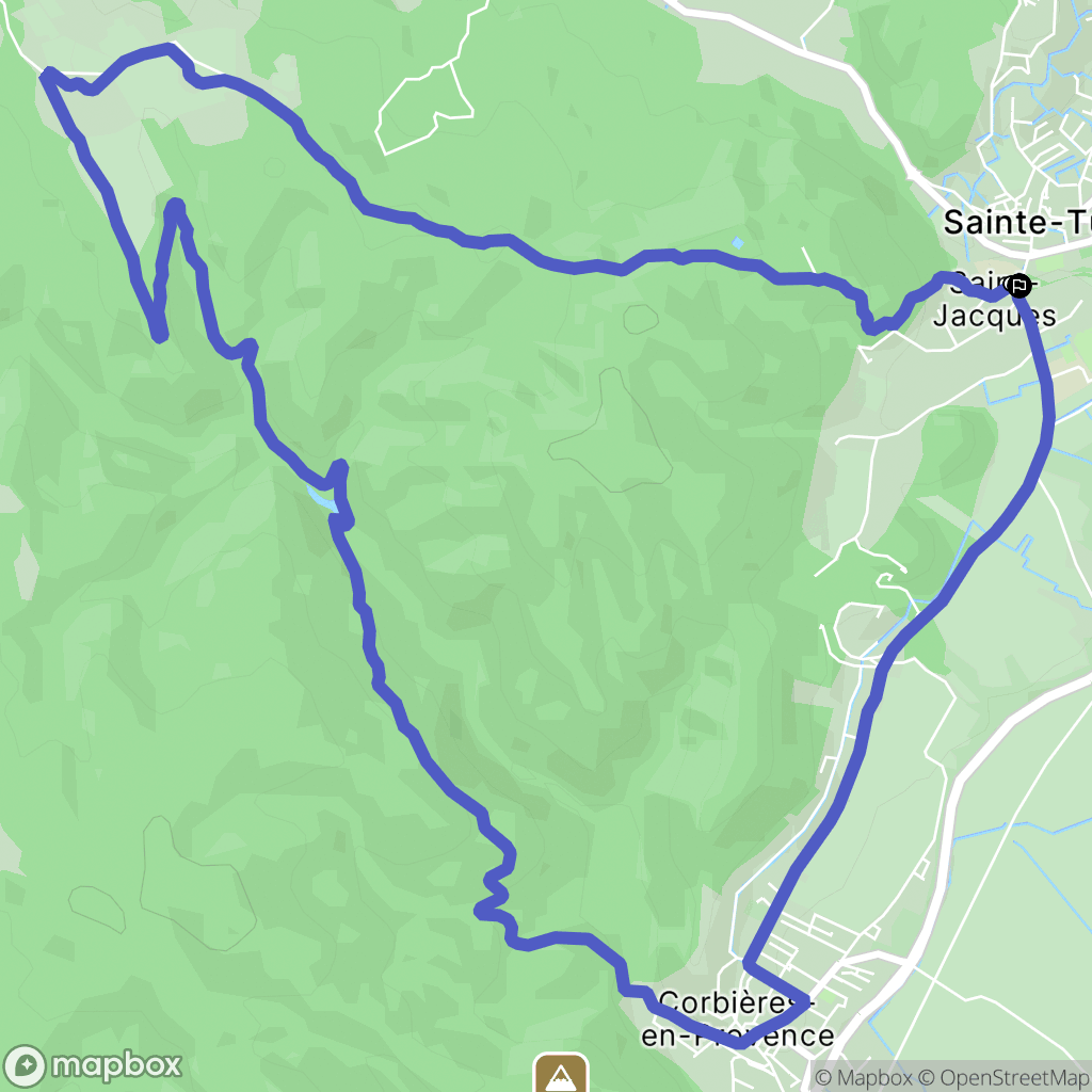 Sainte-Tulle : carte du parcours de randonnée - France