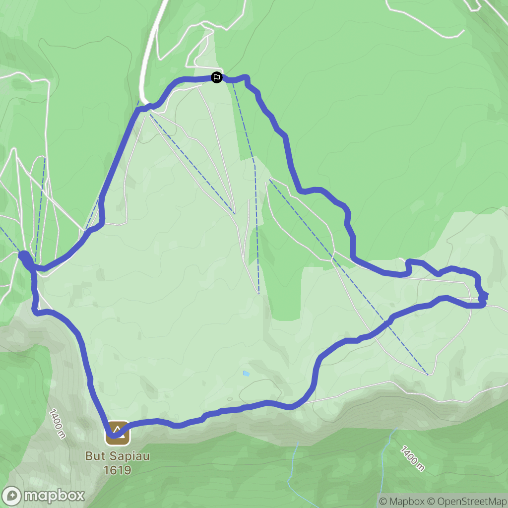 Saint-Agnan-en-Vercors : carte du parcours de randonnée - France