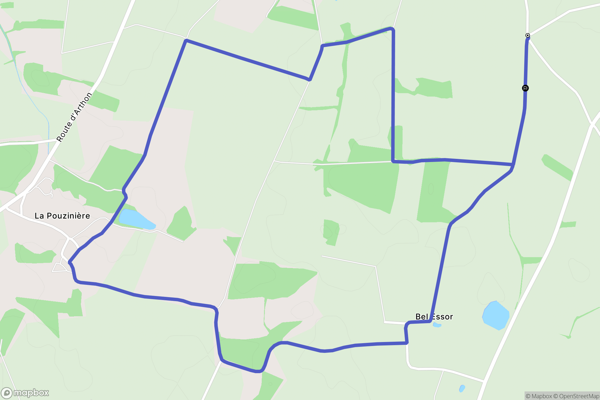 Pornic : carte du parcours de randonnée - France